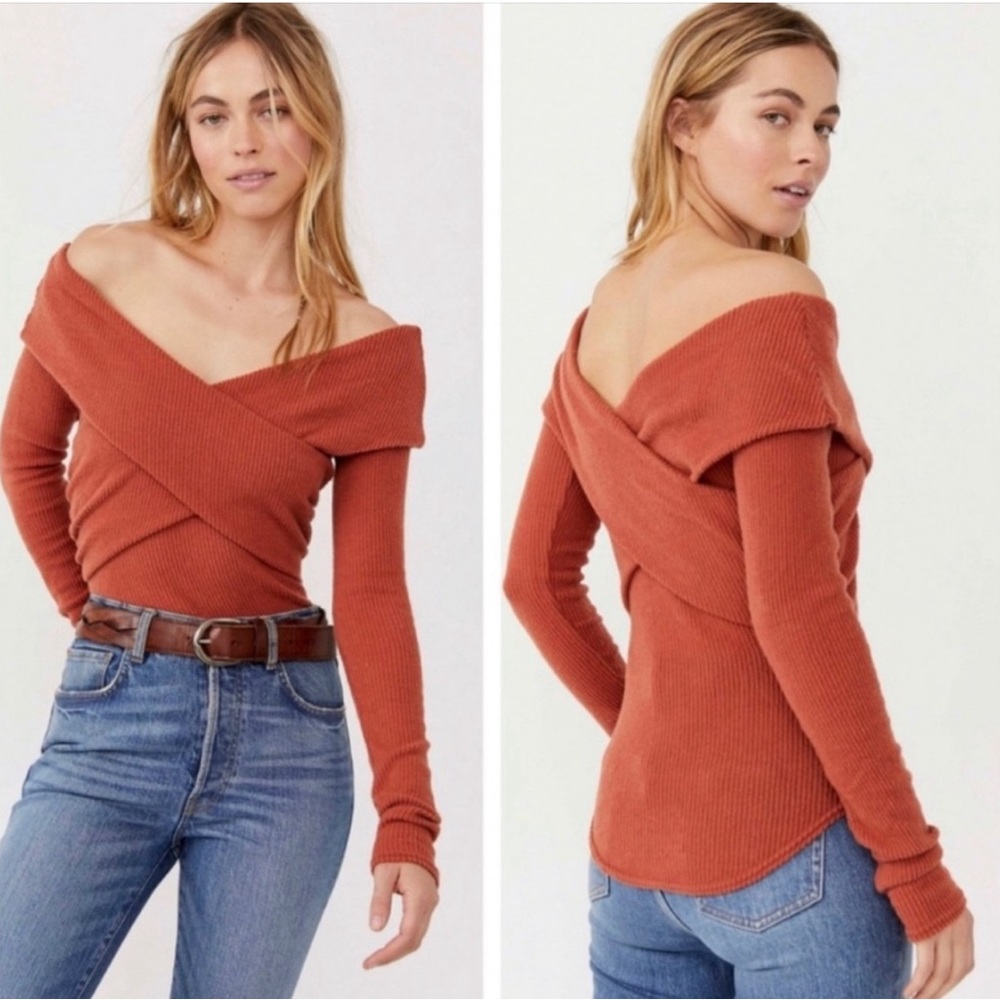 Free People Marley off shoulder sweater
